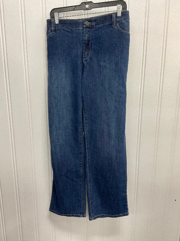 Jeans Straight By Cj Banks In Blue Denim, Size:18