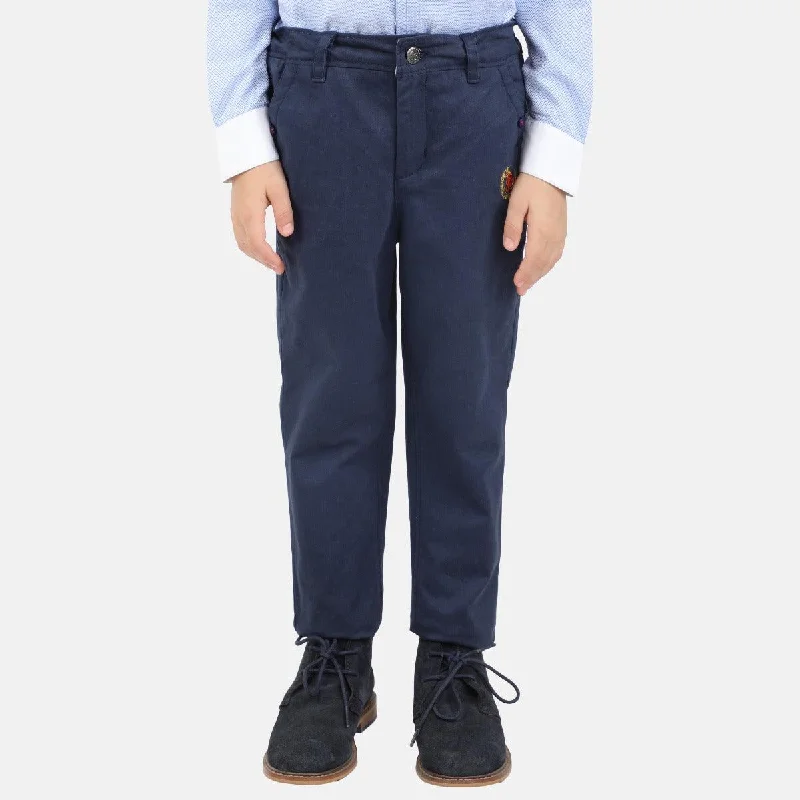 One Friday Navy Blue OF logo Trouser