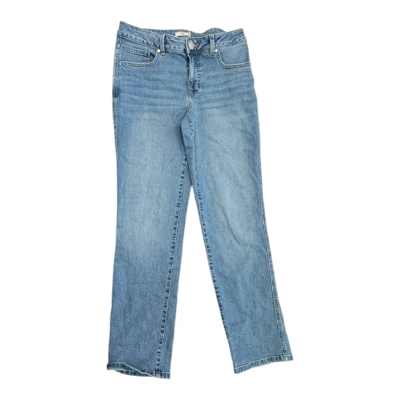 Jeans Straight By M JEANS In Blue Denim, Size:10