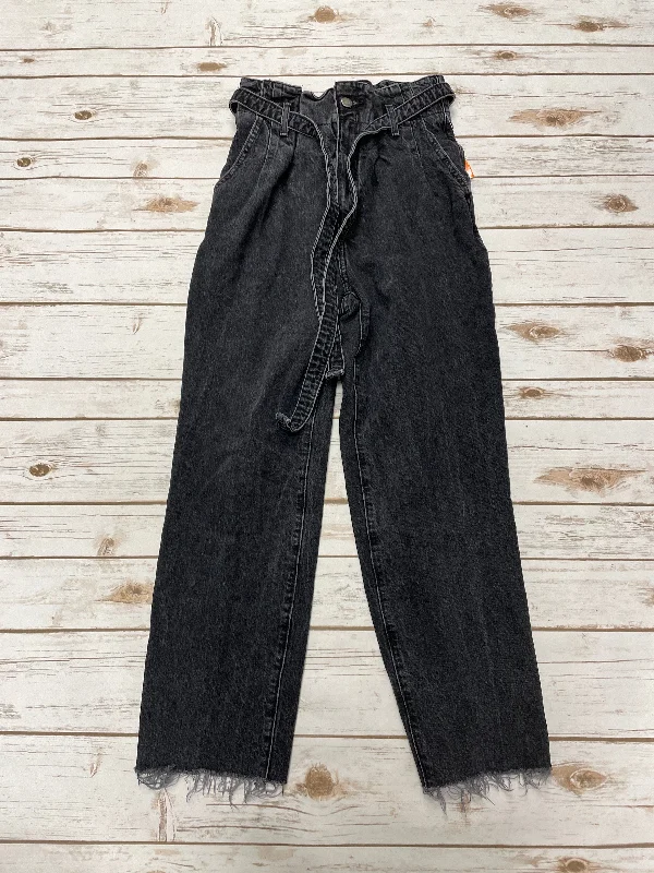 Jeans Boyfriend By Abercrombie And Fitch In Black Denim, Size: 2