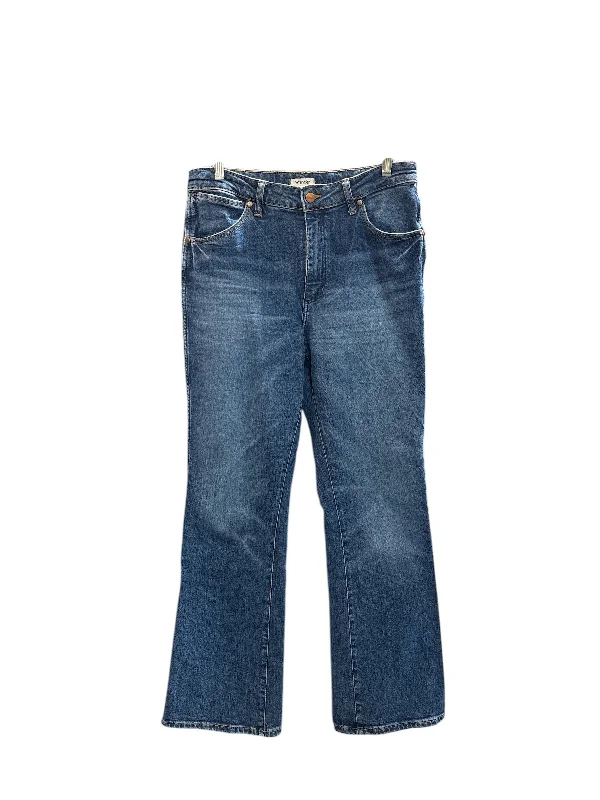 Jeans Straight By Wrangler In Blue Denim, Size: 30