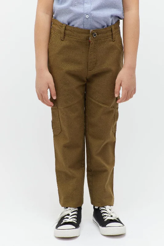 One Friday Olive Green Pocket Trouser