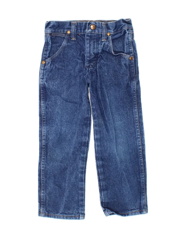 Casual Chic Wear WRANGLER Boys Straight Jeans 4-5 Years W20 L17 Blue